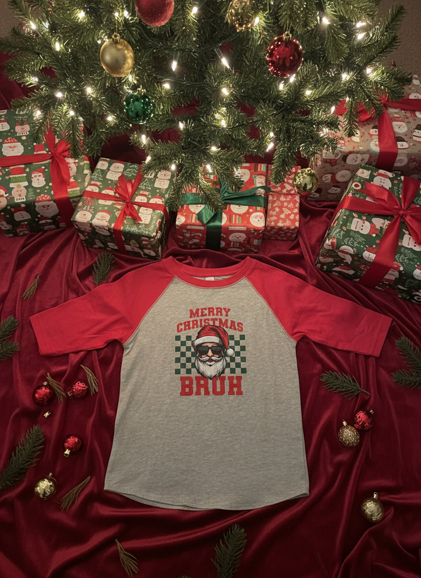 Kids Merry Christmas Bruh