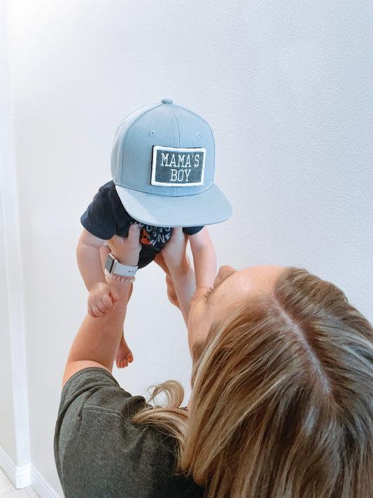Mama’s Boy Velcro Patch - GRAY