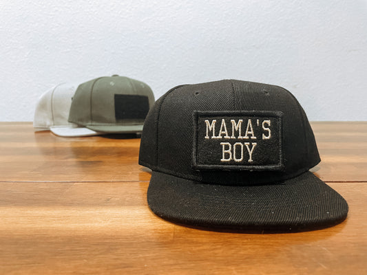 Mama’s Boy Velcro Patch - Black